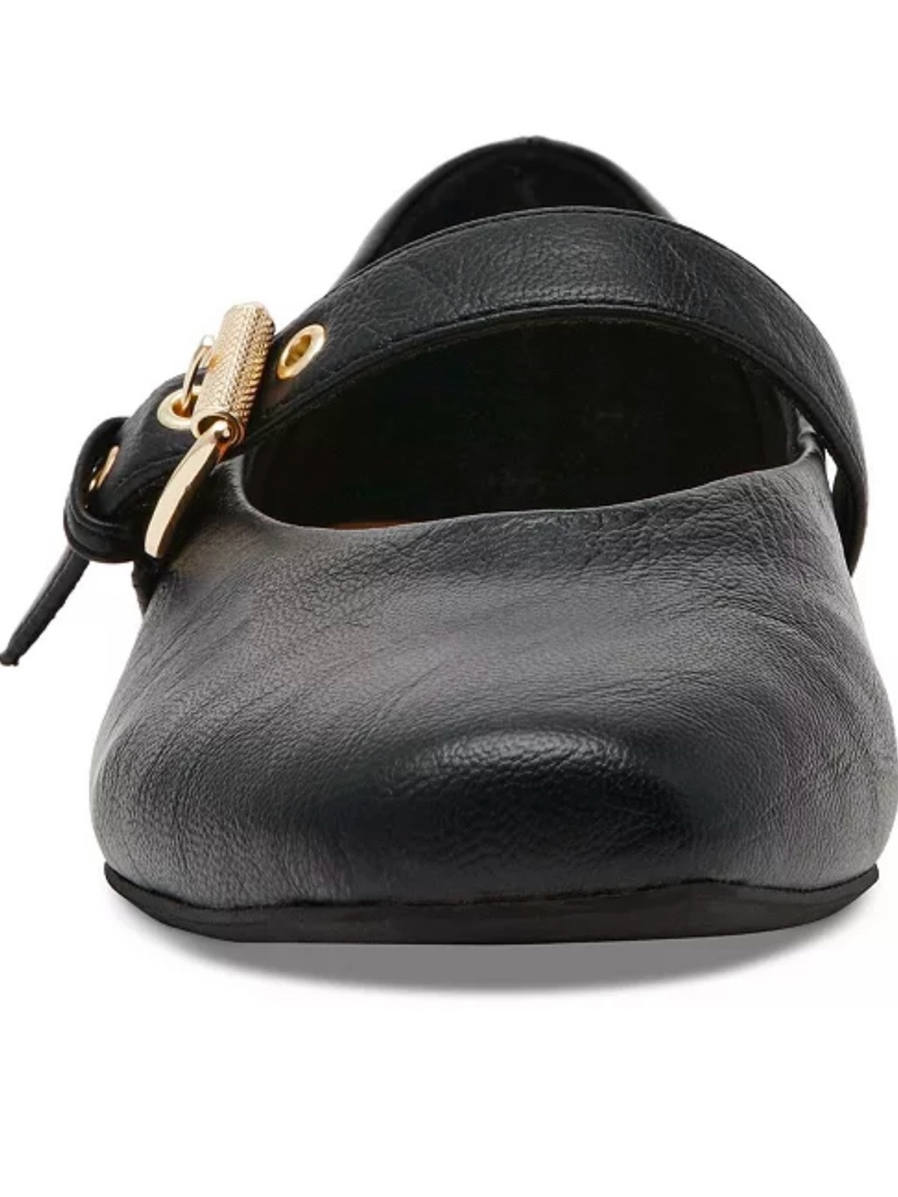 DV by Dolce Vita Women's NWT with Gold Buckle Mary Jane Flats- Black- Size 7.5 - Picture 8 of 12